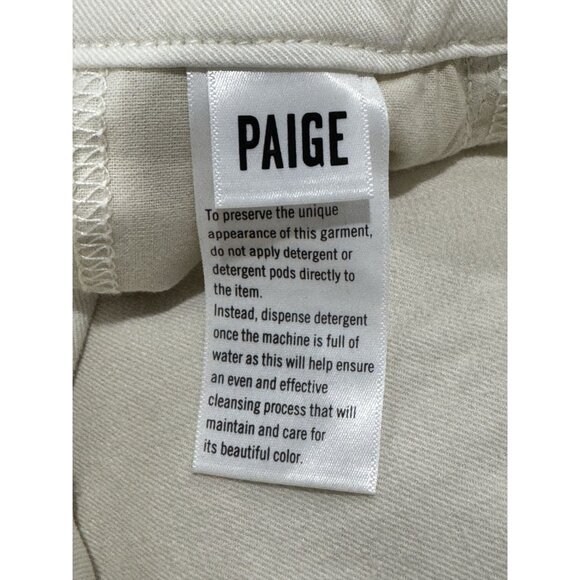 PAIGE Women Anessa Short Pleated WB Quartz Sand 30 - Picture 10 of 10